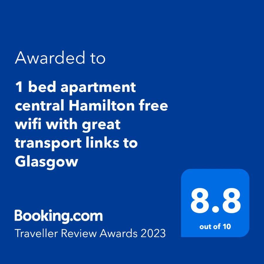 1 Bed Apartment Central Hamilton Free Wifi With Great Transport Links To Glasgow Bagian luar foto